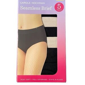 Midnight by Carole Hochman Seamless Briefs 5-Pack